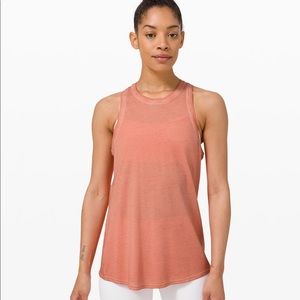 Lululemon all tied up tank size 10 salmon color